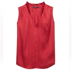Banana Republic Buttondown Sleeveless Blouse